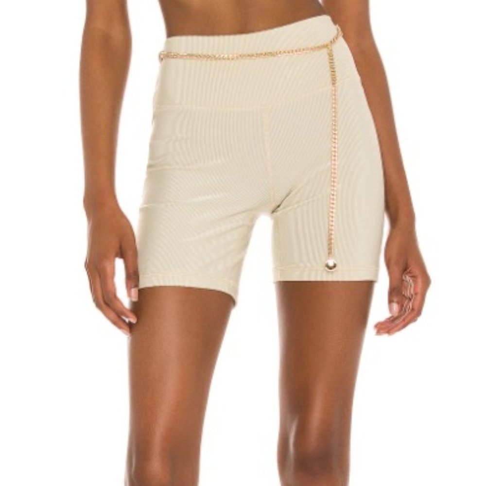 WeWoreWhat Chain Rib Bike Shorts